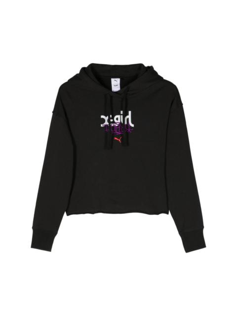 x X-GIRL cropped hoodie