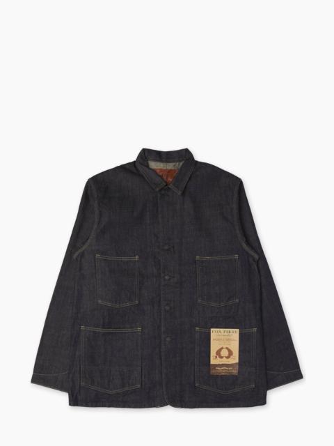 Studio D'Artisan STUDIO D'ARTISAN D4650 FOX DENIM RAILROAD JACKET ONE WASH
