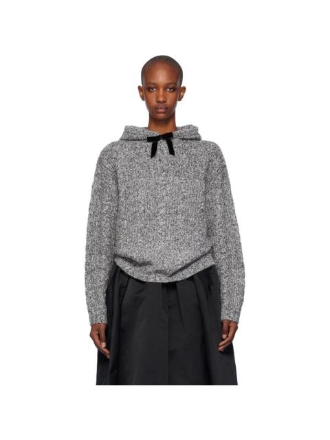SHUSHU/TONG Gray Knitwear Hoodie