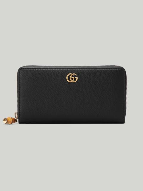 GUCCI Zip around wallet with bamboo