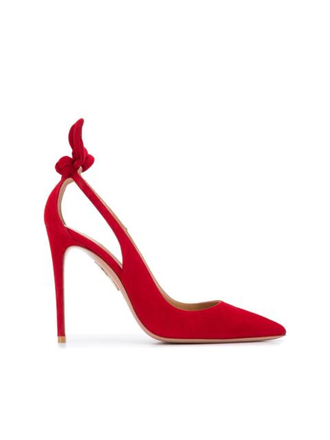 AQUAZZURA 105mm bow tie pumps