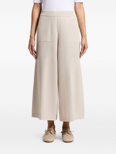 PESERICO lurex-detail trousers