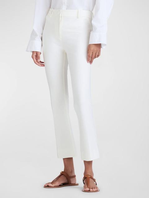 DEREK LAM 10 CROSBY Stretch-Cotton Cropped Flare Trousers