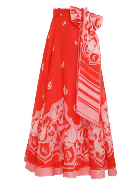 Zimmermann HIGH TIDE EYELET MAXI SKIRT