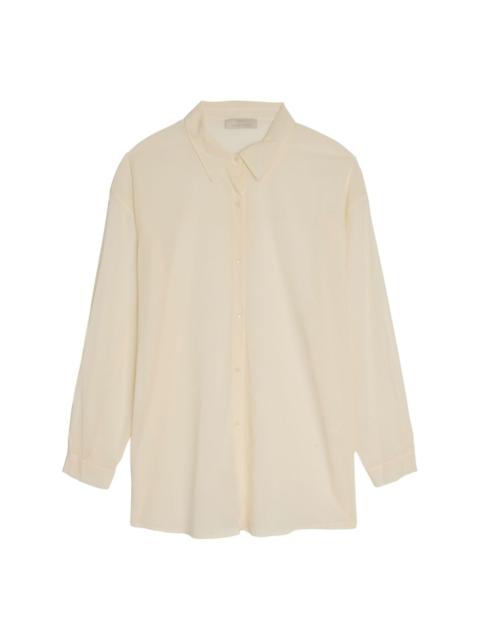 AMOMENTO sheer cotton shirt