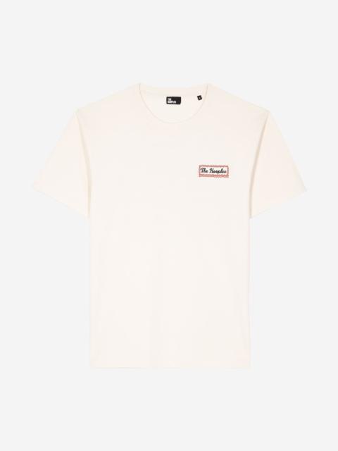 The Kooples T-SHIRT WITH BEIGE VIA PRONY SCREEN PRINT