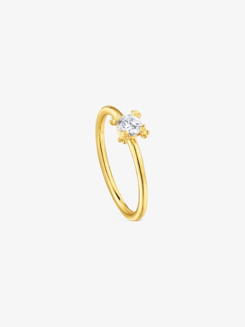 TOUS 18K gold vermeil Ring with lab-grown diamond Color Pills