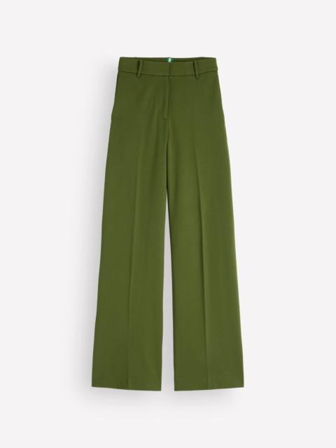 BODEN Belgravia Ponte Pants-Forest Green