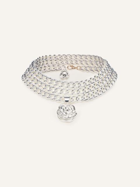 MAGDA BUTRYM Wrap necklace in silver
