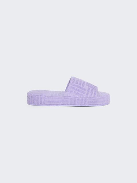 Bottega Veneta Resort Sponge Slide Sandal Wisteria Purple