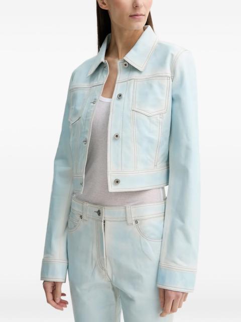 STAND STUDIO Calliope buttoned leather jacket