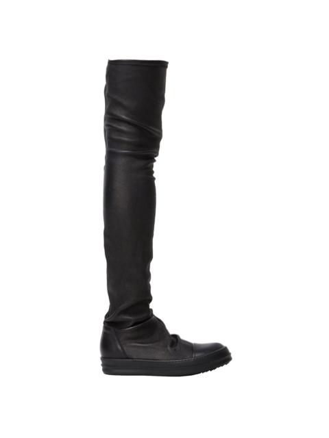 Rick Owens thigh high sneaker boots