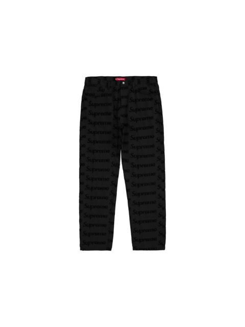 Supreme Supreme Frayed Logos Regular Jean Black