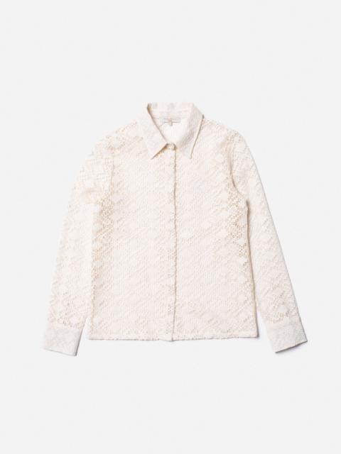 Doris Lace Shirt Egg White