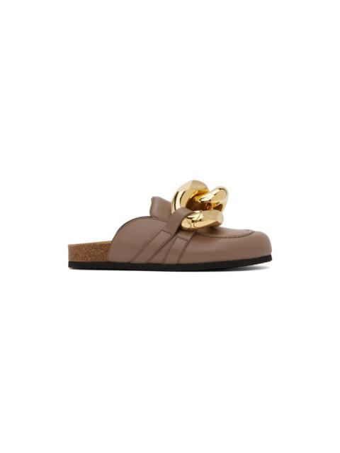JW Anderson SSENSE Work Capsule – Taupe Chain Mules