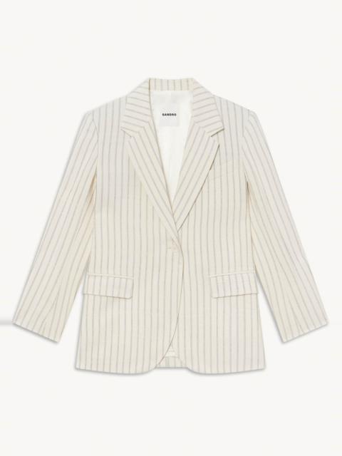 Sandro Striped tailored jacket