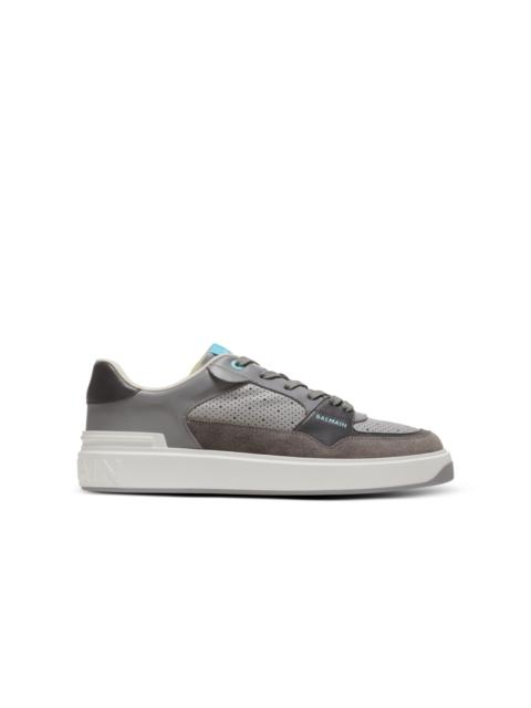 Balmain B-Court Flip perforated leather trainers