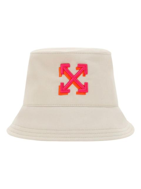 Off-White (WMNS) Off-White Arrow Bucket Hat 'Beige Fuchsia' OWLB021S23FAB0010132