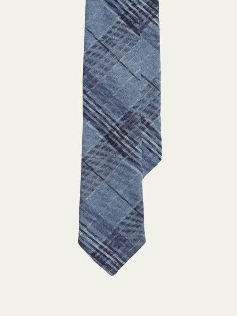 Men's Plaid Twill Tie