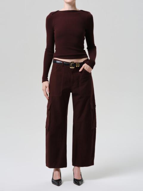 Citizens of Humanity Thassos Twisted Seam Utility Pant In Mahogany