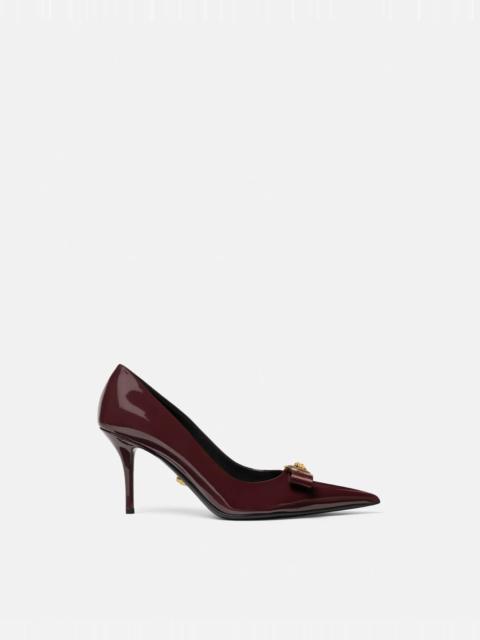 VERSACE Gianni Ribbon Patent Pumps 85 mm