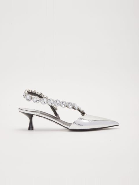 Stella McCartney Stella Iconic Crystal D'Orsay Kitten Heels
