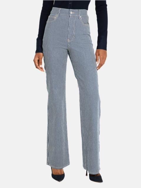 VERONICA BEARD Crosbie Wide-Leg Stripe Jeans