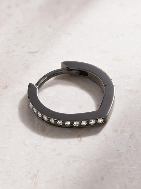 REPOSSI Antifer 18-karat Black Gold-washed Diamond Earring