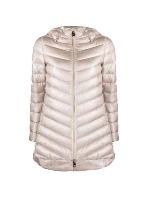 hooded quilted jacket