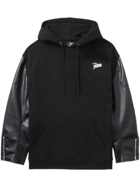 x Patta logo-print cotton hoodie