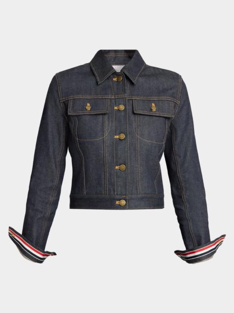 Thom Browne Shrunken Denim Jacket
