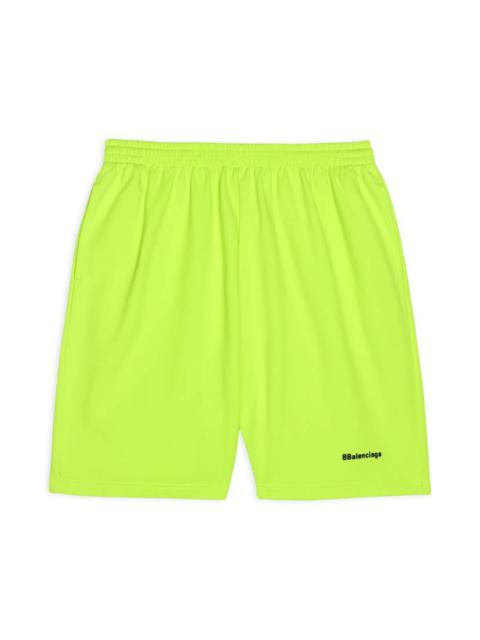 BALENCIAGA Men's Bb Corp Sweat Shorts in Yellow