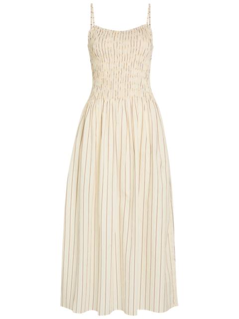 FAITHFULL Faithfull The Brand Araceli Striped Cotton Maxi Dress
