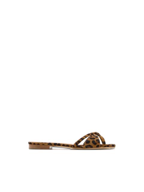 MALONE SOULIERS Penn animal print sandals