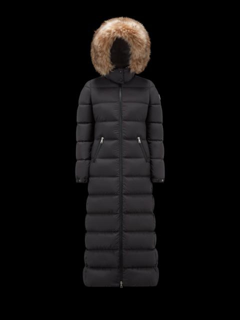 Moncler Fudson Long Down Jacket | REVERSIBLE