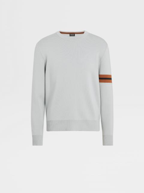 ZEGNA LIGHT GREY HIGH PERFORMANCE™ WOOL CREWNECK