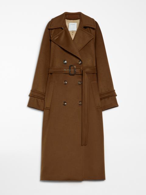 Sportmax LEANDRO Double-breasted pure wool coat