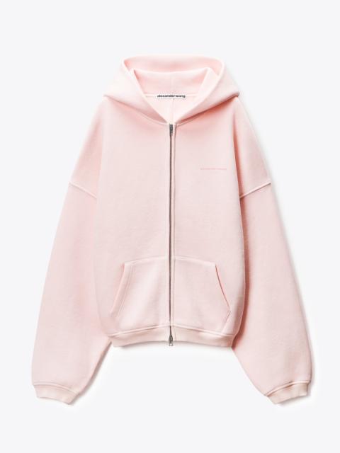Alexander Wang Crystal Terry Zip Hoodie