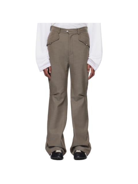 Kiko Kostadinov Brown Alec K-Dart Trousers