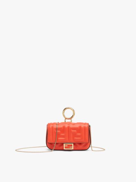 FENDI Red nappa leather charm