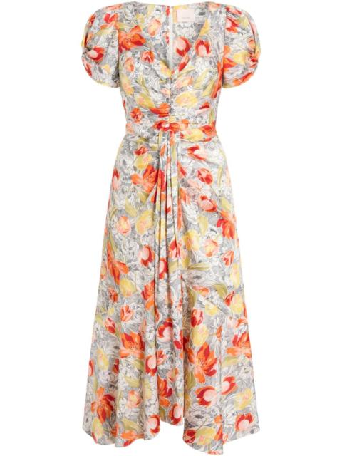 Cinq à Sept Walker floral-print midi dress