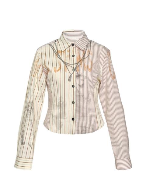 Andersson Bell trompe-l'oeil chain-embellished shirt