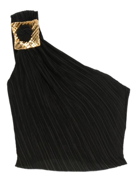 Cult Gaia Moira pleated one-shoulder top
