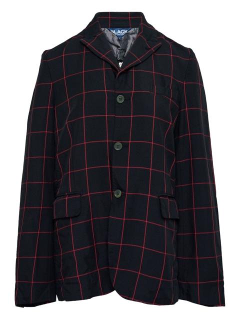 BLACK COMME des GARÇONS check-pattern blazer