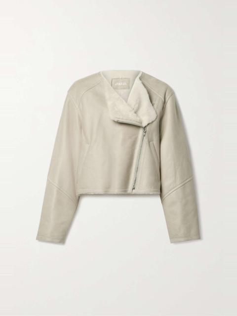 Isabel Marant Ostya cropped shearling jacket
