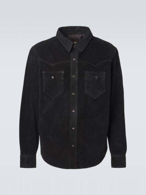 RRL by Ralph Lauren Suede Western shirt
