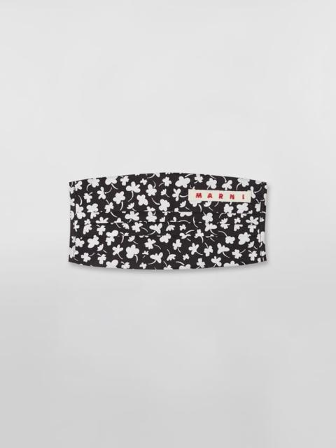 Marni MICRO FLOWERS PRINT COTTON REUSABLE FACE MASK COVER