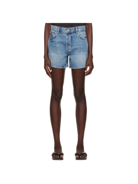 ANINE BING Blue Dalton Denim Shorts