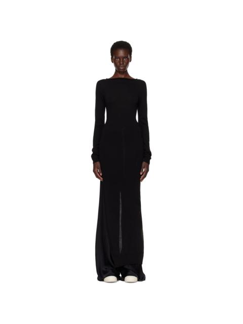 Rick Owens Black Tower Easy Long Top Midi Dress