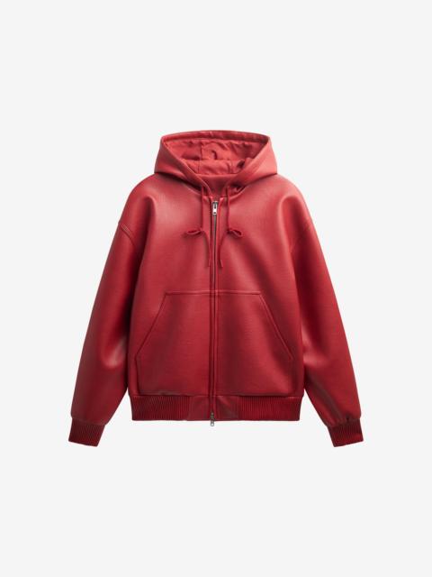 The Frankie Shop Kodai Faux Leather Bomber Jacket - Red